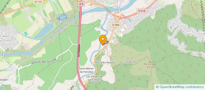 localisation de l'entreprise S.C.I. BELLADONA  MAUREILLAS-LAS-ILLAS