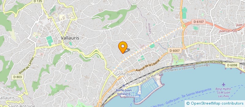 localisation de l'entreprise S.C.I. BELLE VUE à VALLAURIS