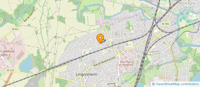 localisation de l'entreprise S.C.I. BELLEVUE  LINGOLSHEIM