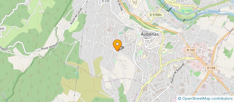 localisation de l'entreprise S.C.I. BEN BOUJEMAA à AUBENAS