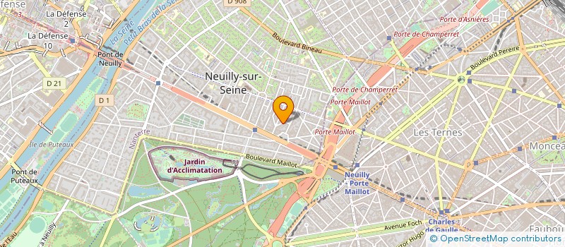 localisation de l'entreprise S.C.I BEN'S à NEUILLY-SUR-SEINE
