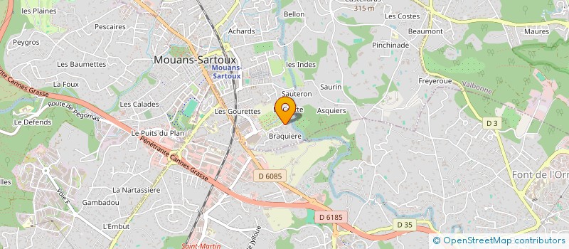 localisation de l'entreprise S.C.I. BENELEN IV  MOUANS-SARTOUX