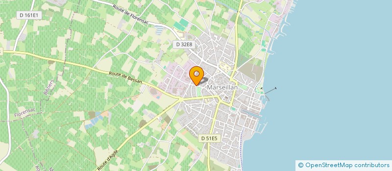 localisation de l'entreprise S.C.I. BENEM à MARSEILLAN