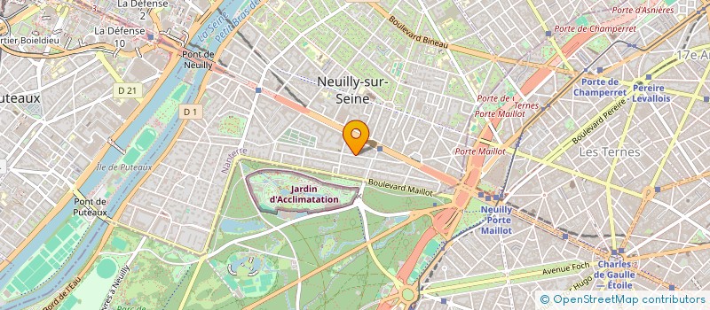 localisation de l'entreprise S.C.I. BENJUDLO à NEUILLY-SUR-SEINE