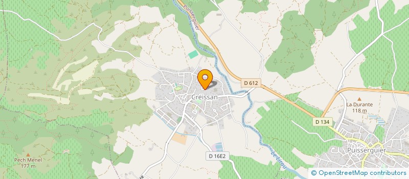 localisation de l'entreprise S.C.I.BENOIT  CREISSAN