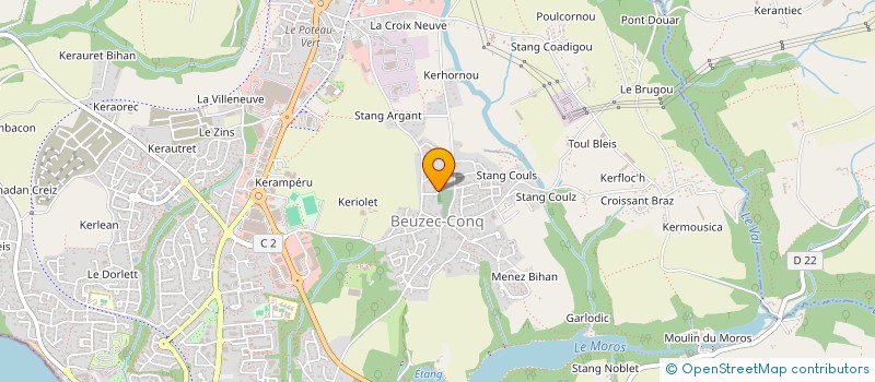 localisation de l'entreprise S.C.I. BERNARDINI  CONCARNEAU