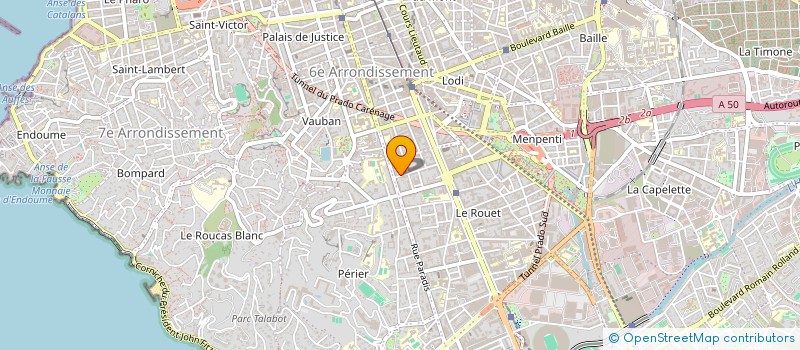 localisation de l'entreprise S.C.I BERNETTI à MARSEILLE