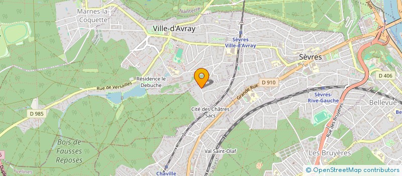 localisation de l'entreprise S.C.I. BERTHELOT à SEVRES