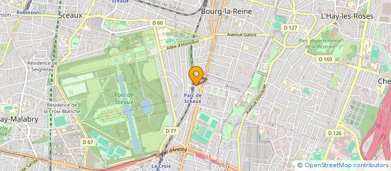 localisation de l'entreprise S.C.I. BERTHELOT-MED à SCEAUX