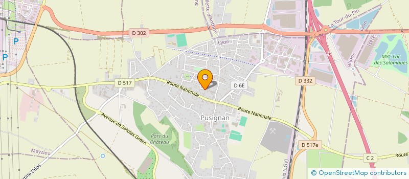 localisation de l'entreprise S.C.I BETA K  PUSIGNAN