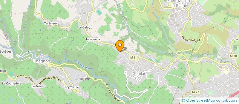 localisation de l'entreprise S.C.I.BG  GENILAC