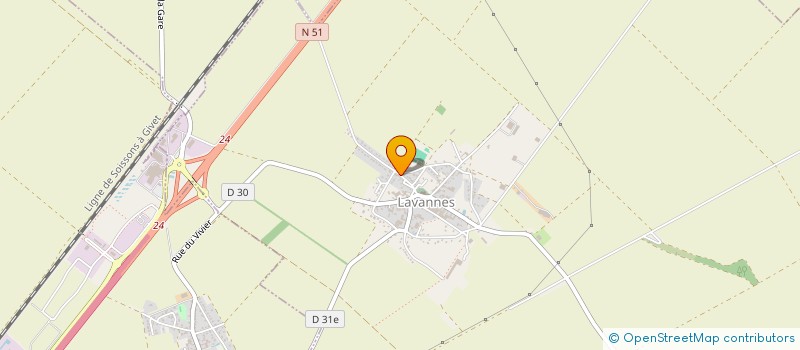 localisation de l'entreprise S.C.I. BGM  LAVANNES