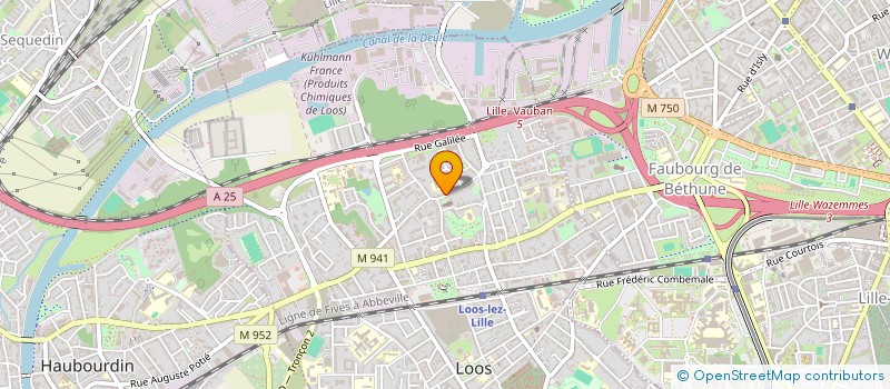 localisation de l'entreprise S.C.I. BIAUSQUE SAF  LOOS