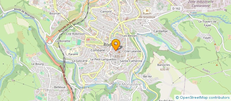 localisation de l'entreprise S.C.I. BIBETTE  RODEZ