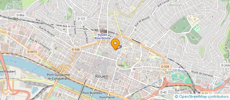 localisation de l'entreprise S.C.I. BIK à ROUEN