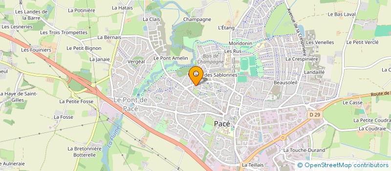 localisation de l'entreprise S.C.I. BK86  PACE