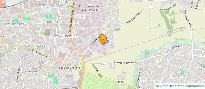 localisation de l'entreprise S.C.I. BLAF 2018  DECINES-CHARPIEU