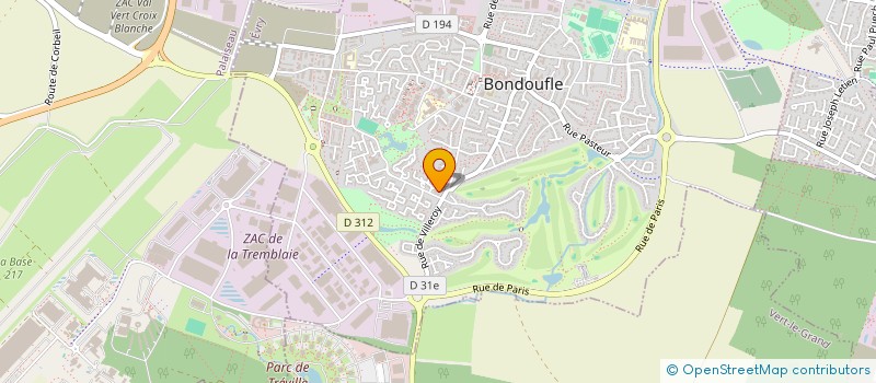 localisation de l'entreprise S.C.I BNA à BONDOUFLE