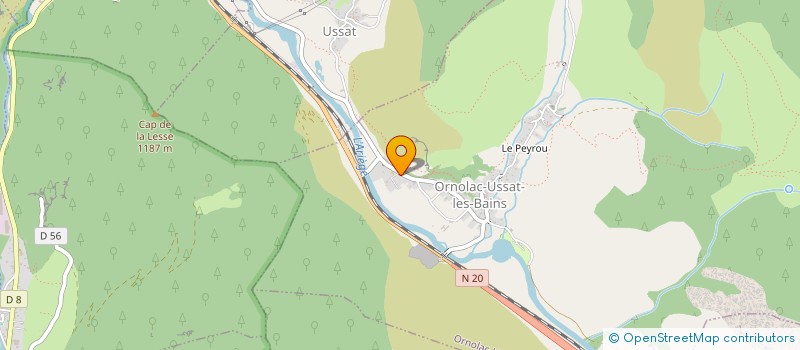 localisation de l'entreprise S.C.I. BONSHOMMES à ORNOLAC-USSAT-LES-BAINS
