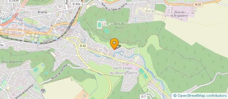 localisation de l'entreprise S.C.I. BOUCQUIAUX 21  SAINT-LEGER-DU-BOURG-DENIS