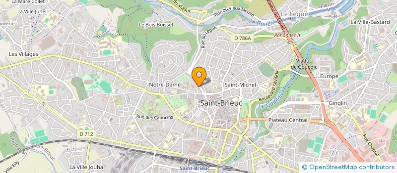 localisation de l'entreprise S.C.I BOURGES ET LEBARBIER à SAINT-BRIEUC