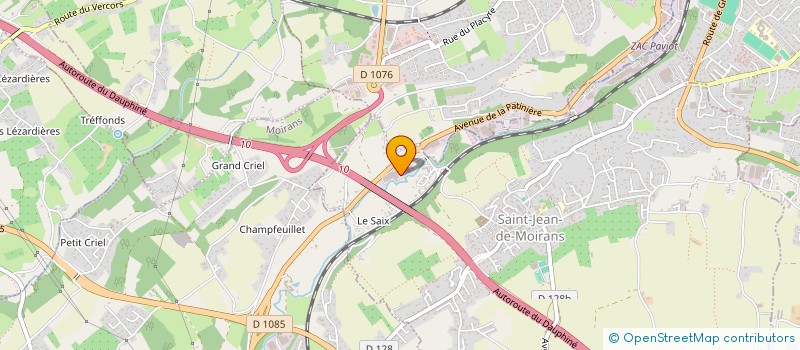 localisation de l'entreprise S.C.I. BOUZIAT  MOIRANS