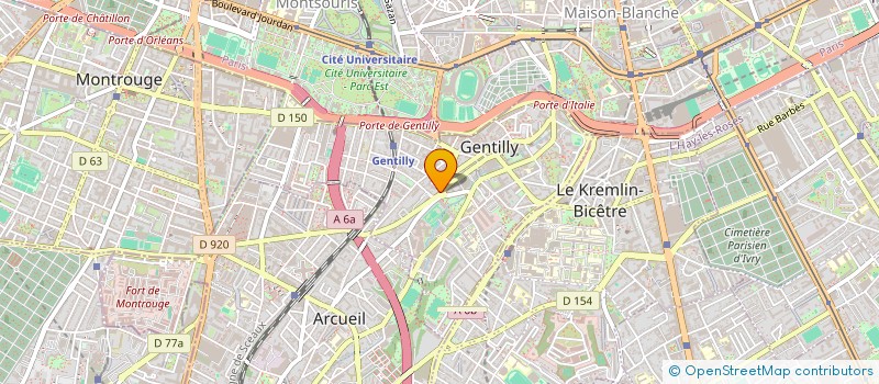 localisation de l'entreprise S.C.I BOYLO  GENTILLY