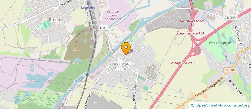 localisation de l'entreprise S.C.I BRACITORIUM  NEUVILLE-SUR-ESCAUT