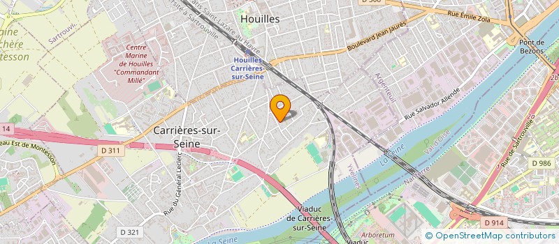 localisation de l'entreprise S.C.I. BRDLC  CARRIERES SUR SEINE