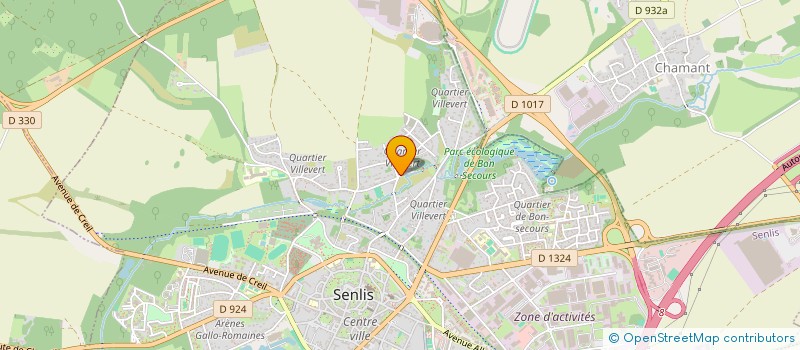 localisation de l'entreprise S.C.I. BREIZH CONNECTION  SENLIS