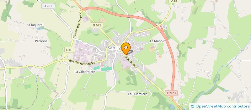 localisation de l'entreprise S.C.I. BRETON PAYS  SARTILLY-BAIE-BOCAGE