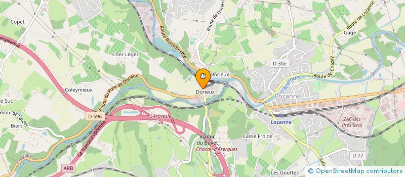 localisation de l'entreprise S.C.I. BREVAZE  CHATILLON