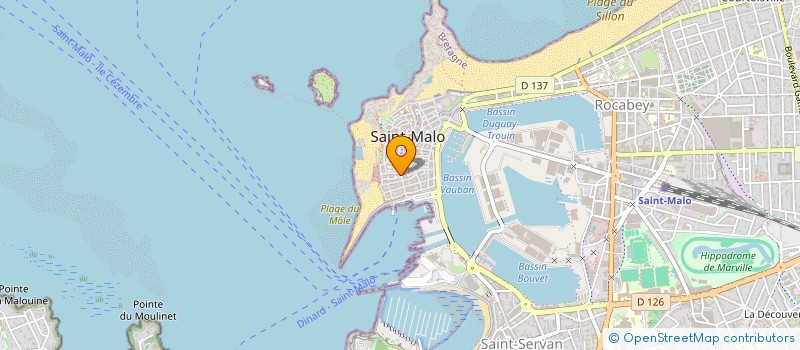 localisation de l'entreprise S.C.I. BREVET  SAINT-MALO