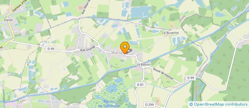 localisation de l'entreprise S C I BROUTIN-DUCATILLON à WARLAING