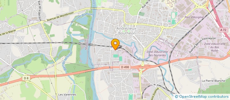 localisation de l'entreprise S.C.I. BRUNE  ANDREZIEUX-BOUTHEON