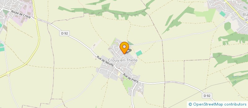 localisation de l'entreprise S.C.I. BSJC  CROUY-EN-THELLE