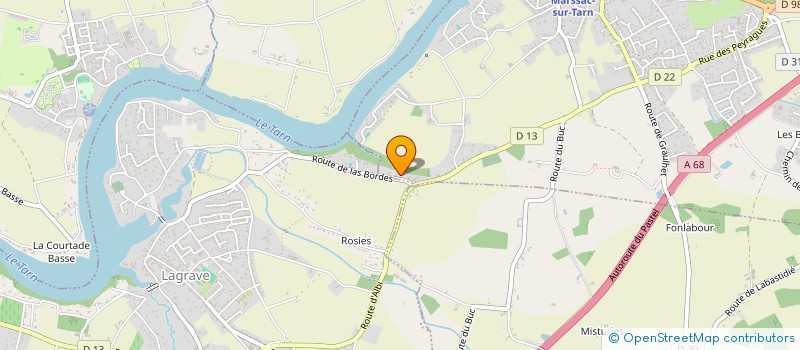 localisation de l'entreprise S.C.I. BSN LE CANDOU  LAGRAVE