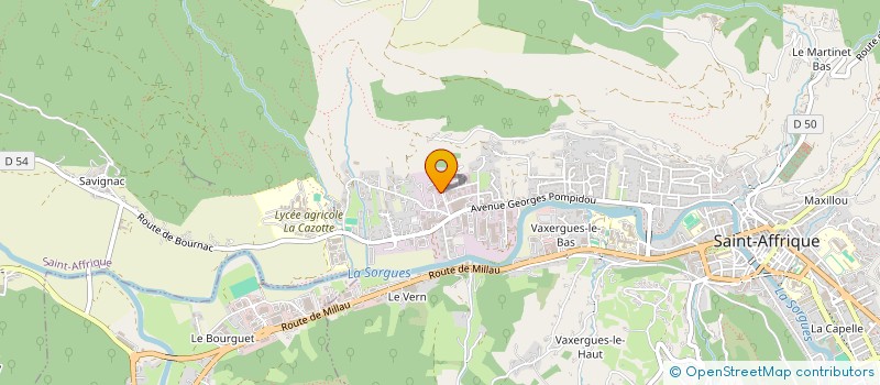 localisation de l'entreprise S.C.I. BURVELLE  SAINT-AFFRIQUE