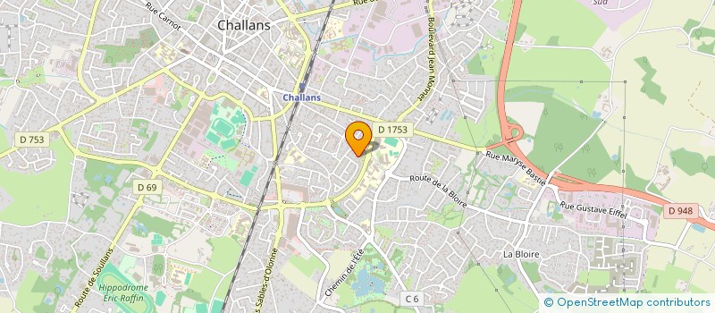 localisation de l'entreprise S.C.I. BUTAUD à CHALLANS