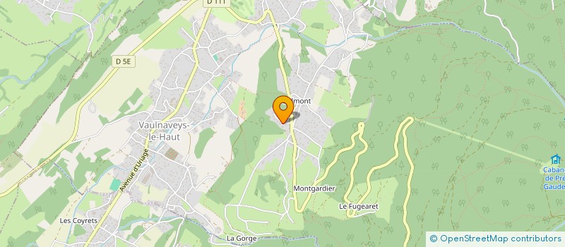 localisation de l'entreprise S.C.I.C.P.  VAULNAVEYS-LE-HAUT