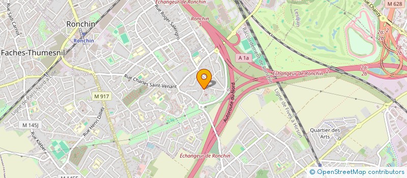 localisation de l'entreprise S.C.I. C.R.B.  RONCHIN