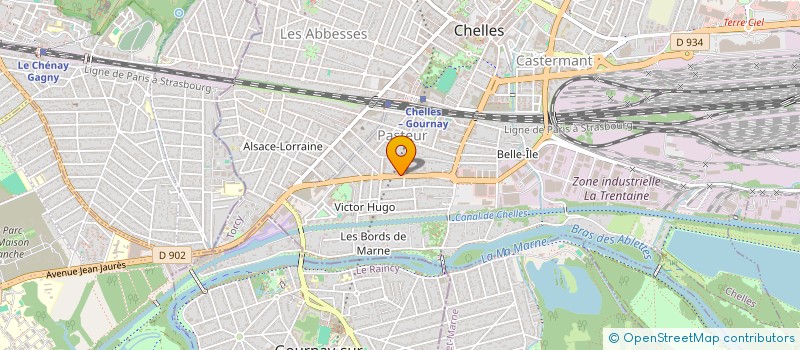 localisation de l'entreprise S.C.I. C.V.B.I.  CHELLES