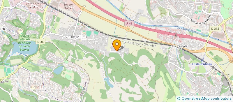 localisation de l'entreprise S.C.I. CABCASS  VAULX-MILIEU