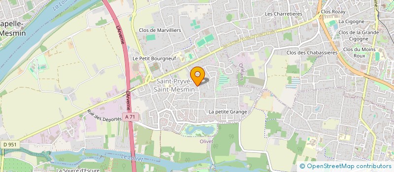 localisation de l'entreprise S.C.I. CABOURG à SAINT-PRYVE-SAINT-MESMIN