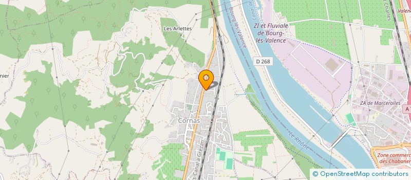 localisation de l'entreprise S.C.I. CADO  CORNAS