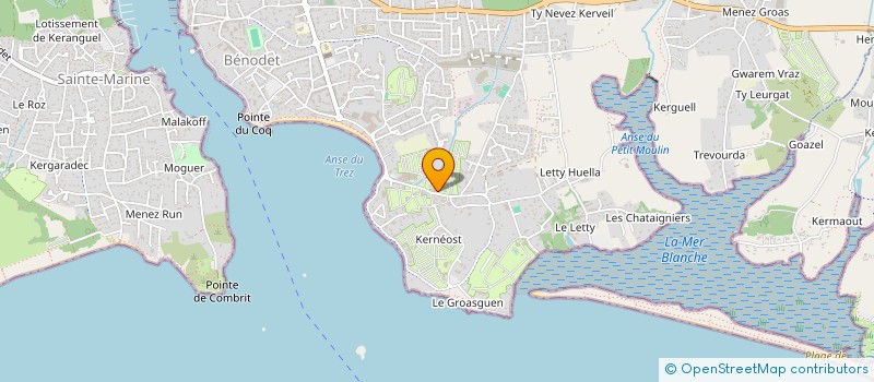 localisation de l'entreprise S.C.I. CADO  BENODET