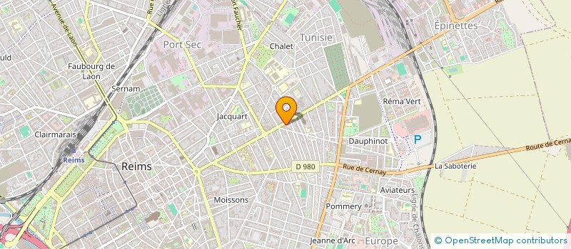 localisation de l'entreprise S.C.I. CADULOGO  REIMS