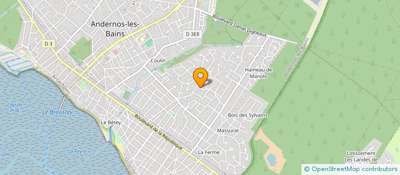 localisation de l'entreprise S.C.I. CAILLOC  ANDERNOS-LES-BAINS