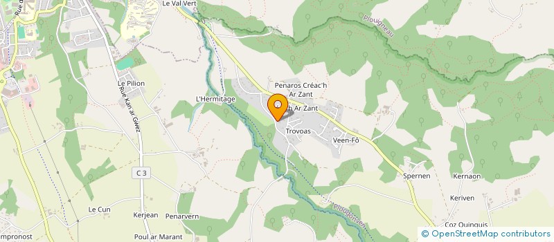 localisation de l'entreprise S.C.I. CALI  PLOUGONVEN