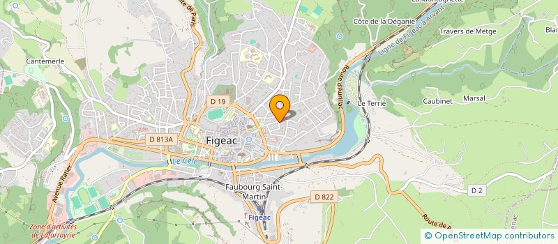 localisation de l'entreprise S.C.I. CALITHE  FIGEAC